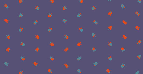 Abstract Color Halftone Dots generative art background illustration