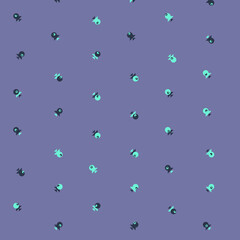 Abstract Color Halftone Dots generative art background illustration