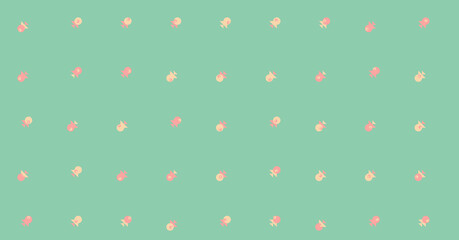 Abstract Color Halftone Dots generative art background illustration