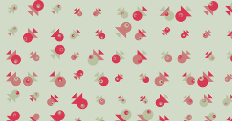 Abstract Color Halftone Dots generative art background illustration