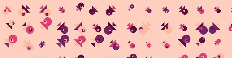 Abstract Color Halftone Dots generative art background illustration