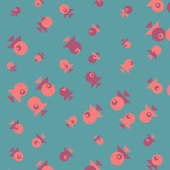 Abstract Color Halftone Dots generative art background illustration