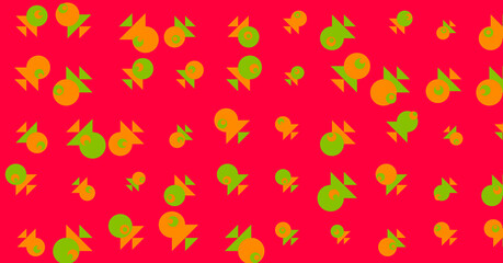 Abstract Color Halftone Dots generative art background illustration