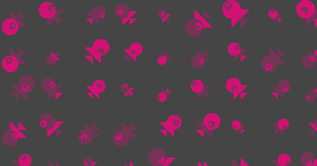 Abstract Color Halftone Dots generative art background illustration