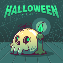 Halloween skull night