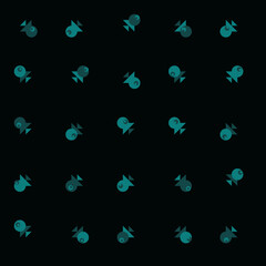 Abstract Color Halftone Dots generative art background illustration