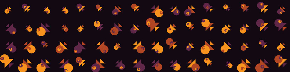 Abstract Color Halftone Dots generative art background illustration