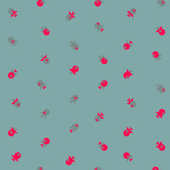 Abstract Color Halftone Dots generative art background illustration