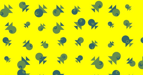 Abstract Color Halftone Dots generative art background illustration