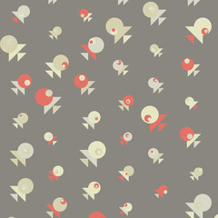 Abstract Color Halftone Dots generative art background illustration