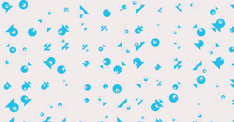 Abstract Color Halftone Dots generative art background illustration