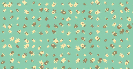 Abstract Color Halftone Dots generative art background illustration