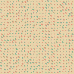 Abstract Color Halftone Dots generative art background illustration