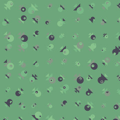 Abstract Color Halftone Dots generative art background illustration