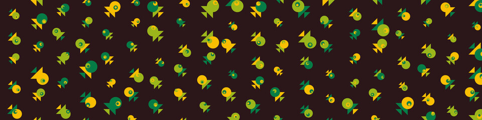 Abstract Color Halftone Dots generative art background illustration