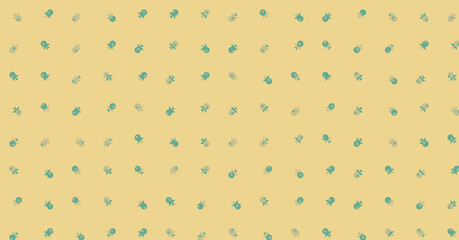 Abstract Color Halftone Dots generative art background illustration