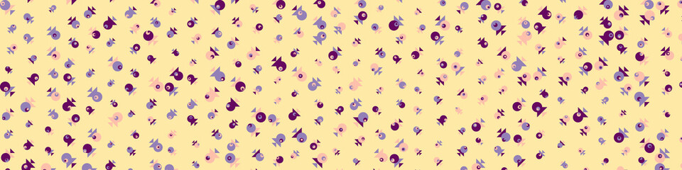 Abstract Color Halftone Dots generative art background illustration