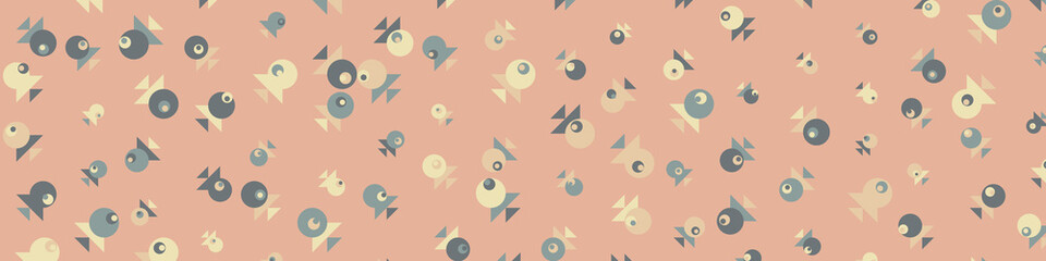 Abstract Color Halftone Dots generative art background illustration