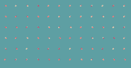 Abstract Color Halftone Dots generative art background illustration