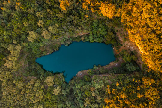 Hungary - Apc town - Small lake top of the Matra hills