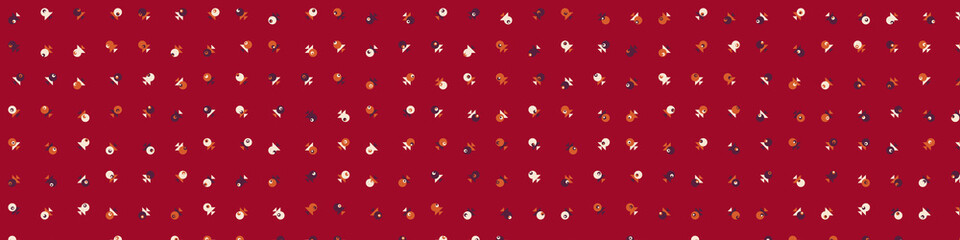 Abstract Color Halftone Dots generative art background illustration