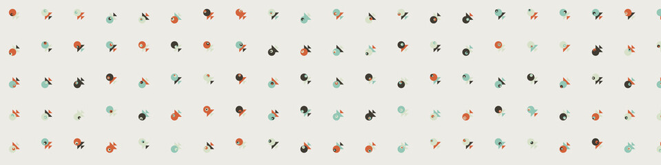 Abstract Color Halftone Dots generative art background illustration
