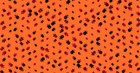 Abstract Color Halftone Dots generative art background illustration