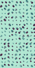 Abstract Color Halftone Dots generative art background illustration