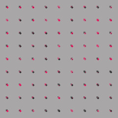 Abstract Color Halftone Dots generative art background illustration