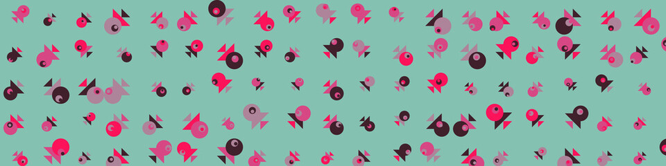 Abstract Color Halftone Dots generative art background illustration