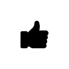 Like thumb up icon. Stock vector illustration isolated on white background.