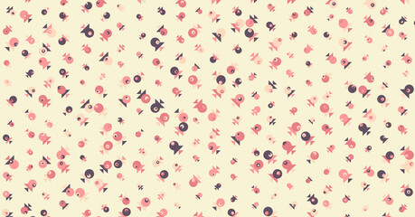 Abstract Color Halftone Dots generative art background illustration