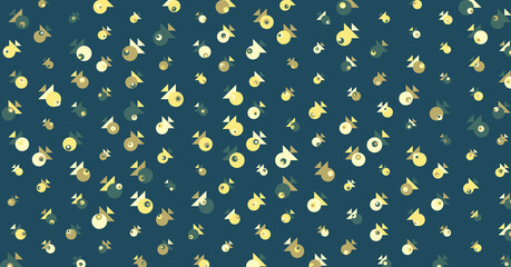 Abstract Color Halftone Dots generative art background illustration