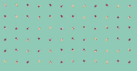 Abstract Color Halftone Dots generative art background illustration