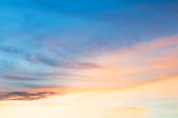 Obraz premium beautiful colorful sky and cloud in twilight time background