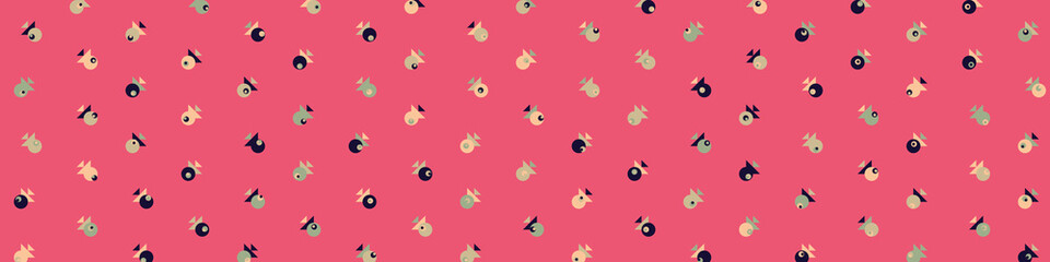 Abstract Color Halftone Dots generative art background illustration