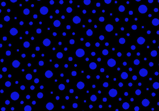 Fondo de círculos azules sobre fondo negro