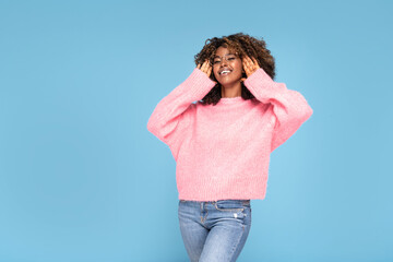 Smiling african american woman