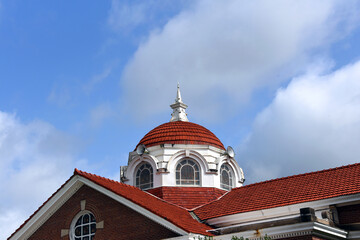 Ball Shaped Dome on Roof of Historic Church