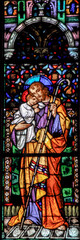 Obraz premium Saint Joseph stain glass