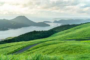 Fototapeta premium 長崎県平戸市 川内峠の夏の風景