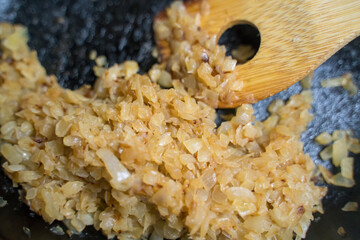 あめ色に炒めた玉ねぎ
