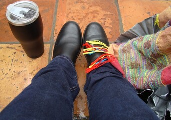 Café  antes de regresar a casa