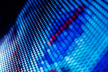 CloseUp LED blurred screen. LED soft focus background. abstract background ideal for design.