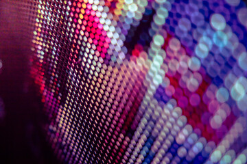 CloseUp LED blurred screen. LED soft focus background. abstract background ideal for design.