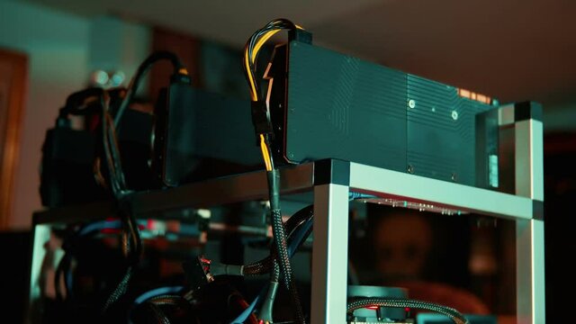 GPU crypto mining rig