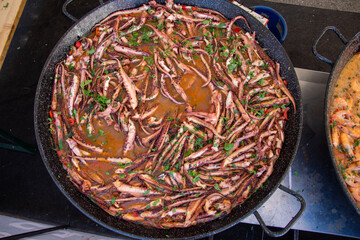 tentacles  calamari octopus in Bistrita,Romania 2020