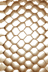 Fototapeta premium honeycomb cells of cardboard stiffering rib background