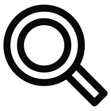 Search Searching Icon. Vector Thin Line Mini Icon. Thin Line Simple Outline Icons, 24x24px Grid. Pixel Perfect. Editable Stroke