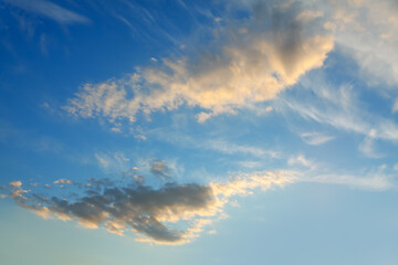 Cirrocumulus Clouds in the dusk 